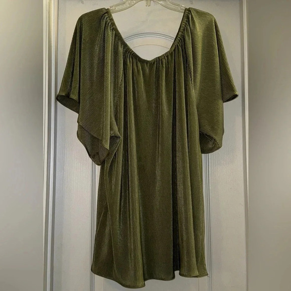 Roz&Ali Pleated off the Shoulder Blouse - Picture 4 of 6